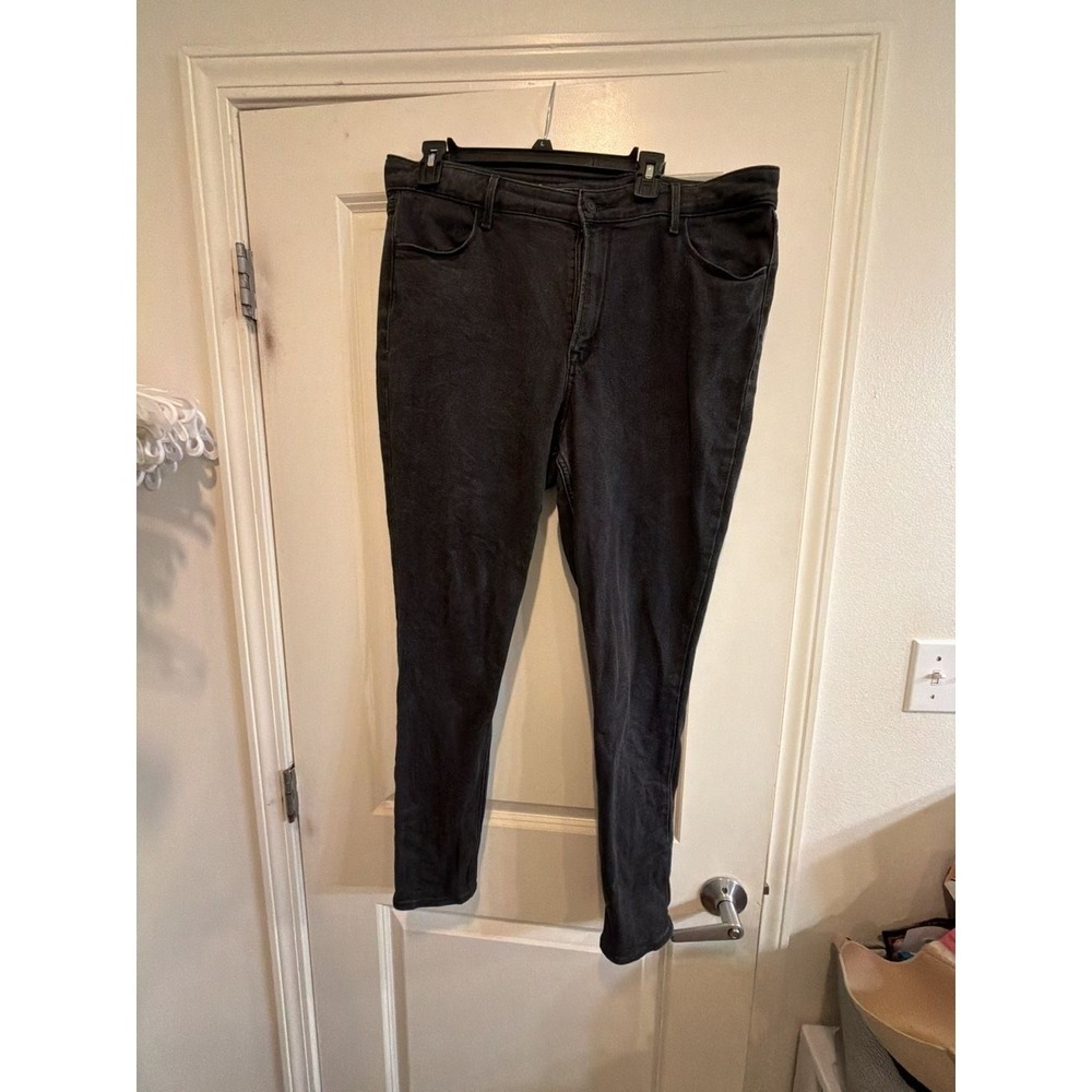 Old Navy High-Rise Super Skinny Black Jeans Size 16